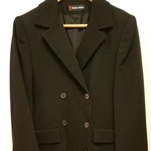 Regina Rubens Double-breasted Long Black Blazer / Jacket, Collector's item, New